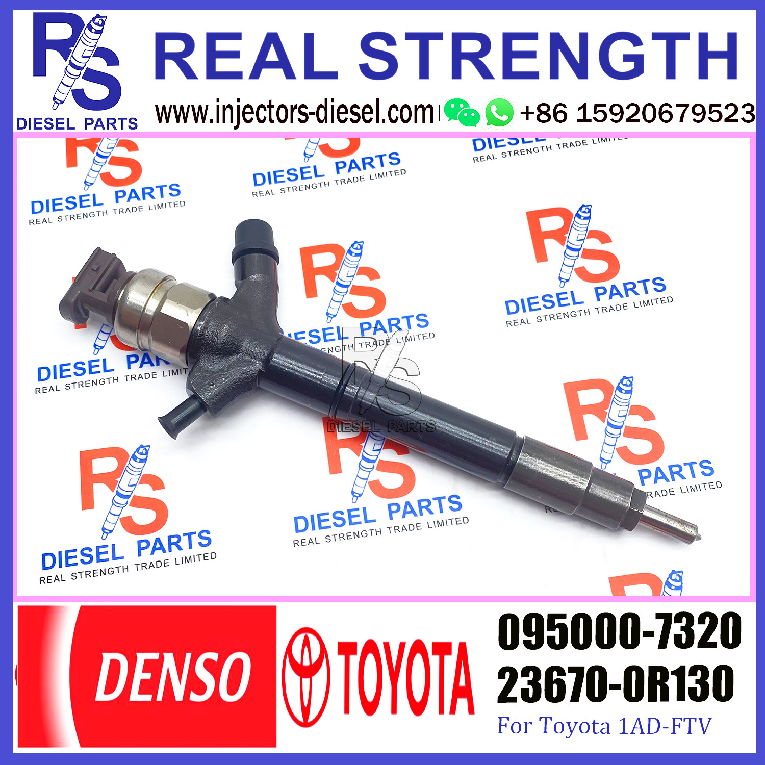 Diesel Fuel Injector 095000-7690 095000-7680 095000-7320 095000-7330 095000-6680 095000-6970 For TOYOTA 1AD-FTV 2AD-FTV