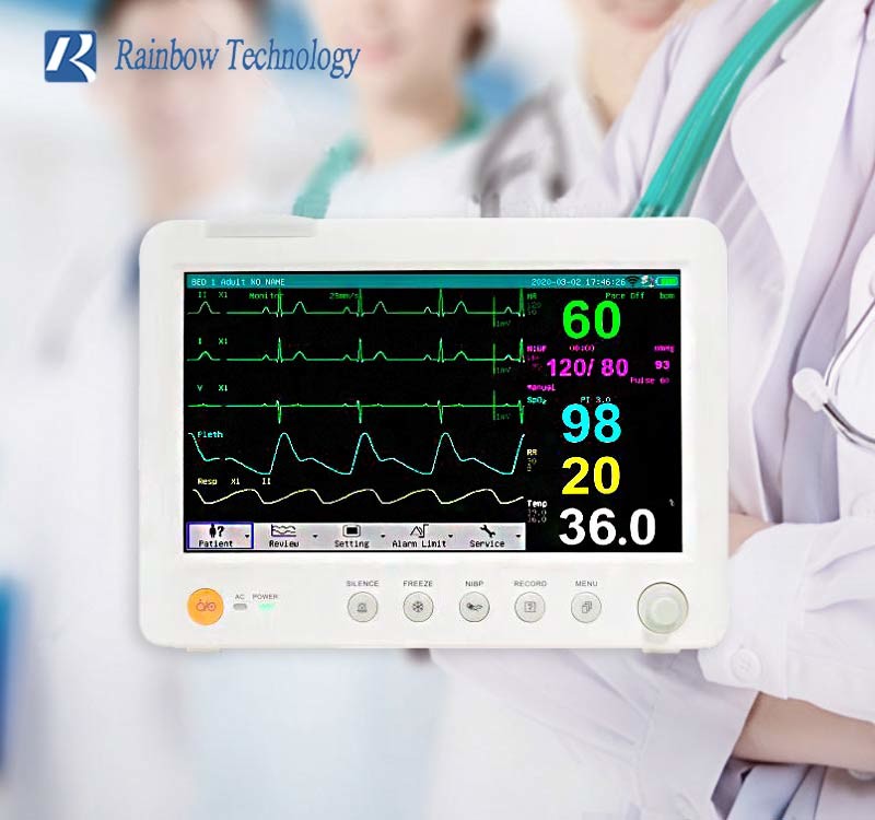10 Inch Medical Portable Patient Monitor Optional Touch Screen