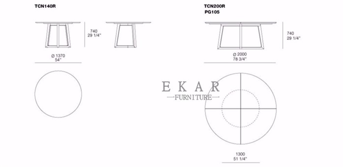 Solid Wood Leg With Centre Round Rotating Dining Table ZZ-ZC02A