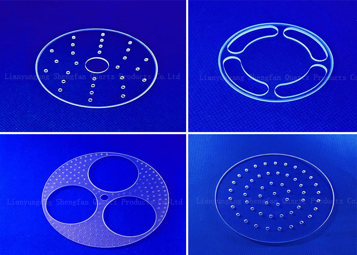 Polished Surface Fused Silica Glass , Silica Glass Plate Transparant glass milling visible light transmittance