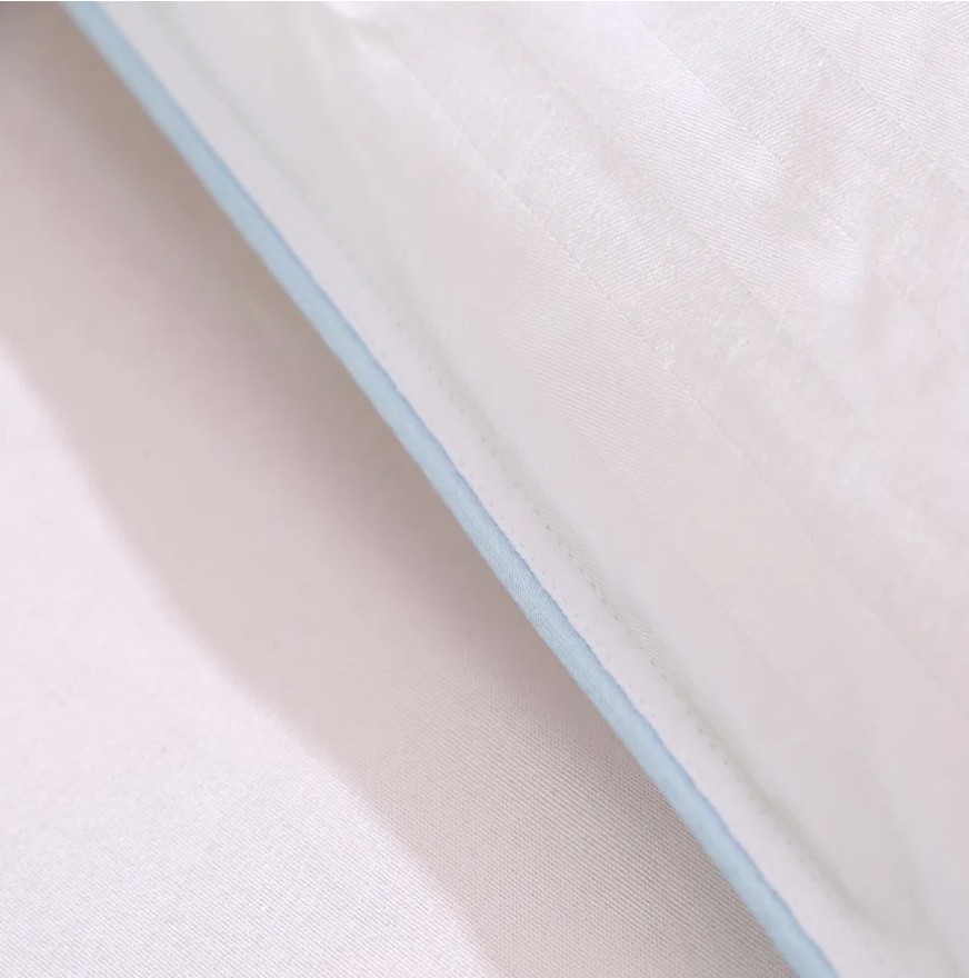 100% Cotton 233t Hotel Quilted Down Comforter Satin Stripe