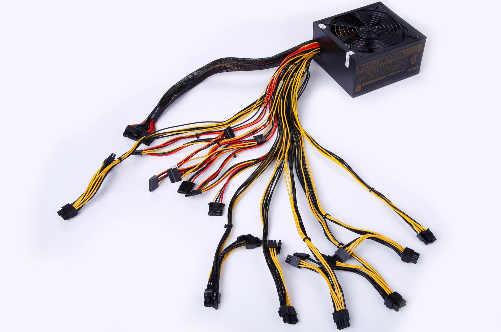 power supply 12v Input Voltage 110-220V Output Current 130A PC main desktop power supply 1600W silent energy for computer case