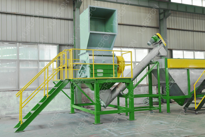 300 - 1500 Kg/H PET Bottle Plastic Washing Recycling Machine with Stainless Steel High Speed Friction Washing