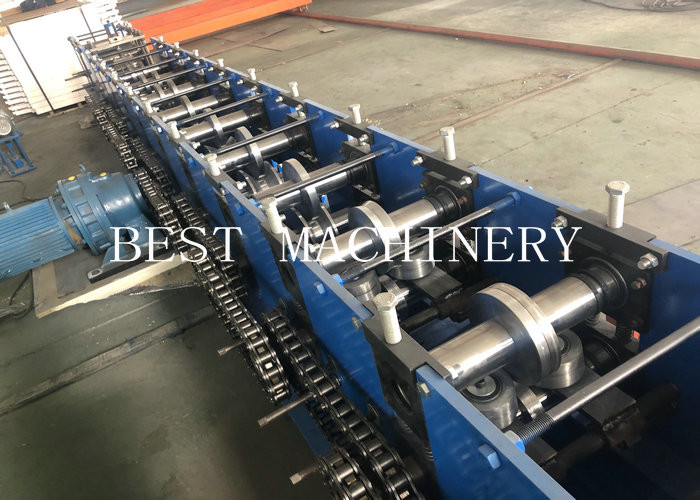 C 6m/Min Z Purlin Roll Forming Machine , Steel Channel Quick Change Cold Forming Machine
