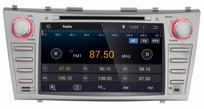 Ouchuangbo Auto Stereo Multimedia Kit for Toyota Camry 2007-2011 DVD Player 3G Wifi Android 4.4 System OCB-8811C