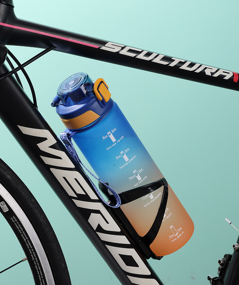 Customized Portable Summer Large Capacity Personalized Sports Water Bottles Plastic Water Bottle 1000ml 32oz Outdoor Sports Activities Travel Cycling