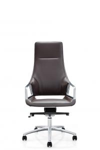 Buy cheap Armless Swivel Executive Leather Office Chair On Wheels product