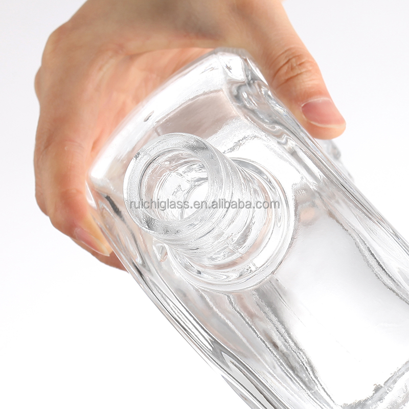 500ml 750ml Custom Fancy Shaped Glass Bottles for Other Beverage Distribution
