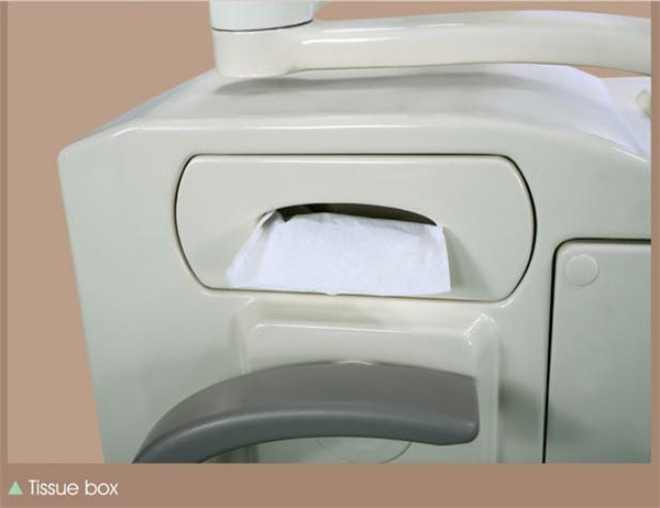 Environmental Leather Dental Chair Unit With Low Mounted LCD Function Display