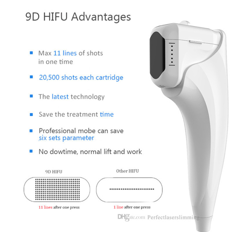 3D 4D 9D Ultra Therapy HIFU Beauty Machine Face Neck Lift Skin Tightening