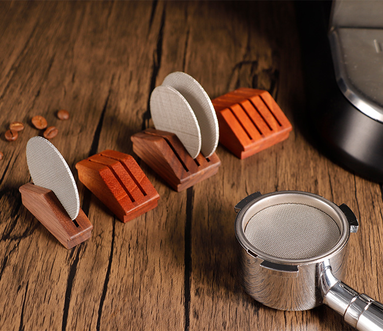 Barista Home Coffee Walnut 58mm Steel Espresso Tea Filter Holder with Customized Size