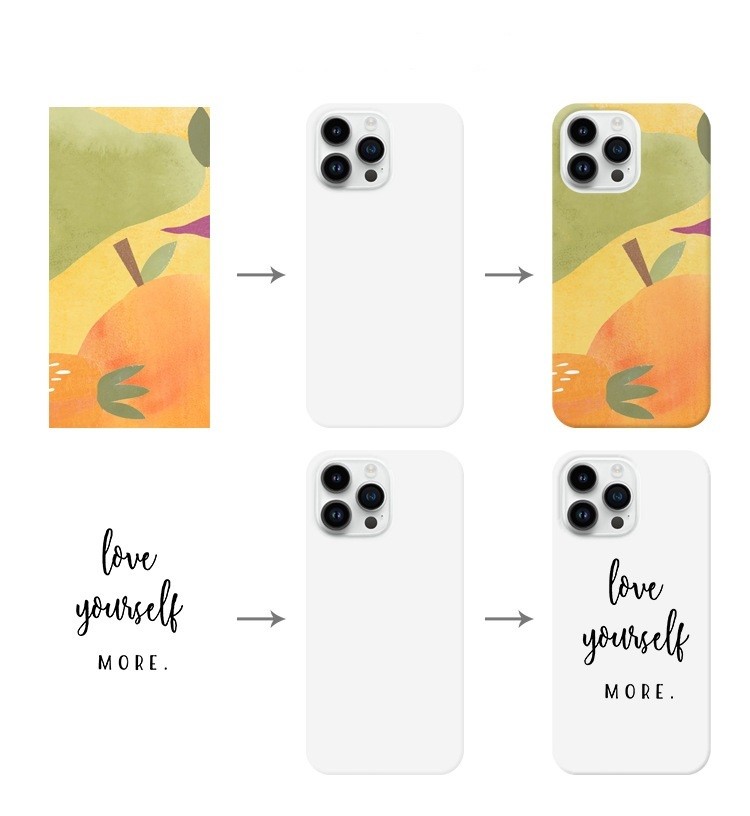 3D Sublimation Coated Printing Phone Cases For All IPhone Models Waterproof And Beautify