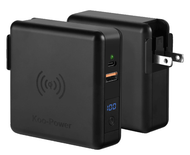 Travel Fast USB Type C Port Wireless Charger Power Bank 8000mah