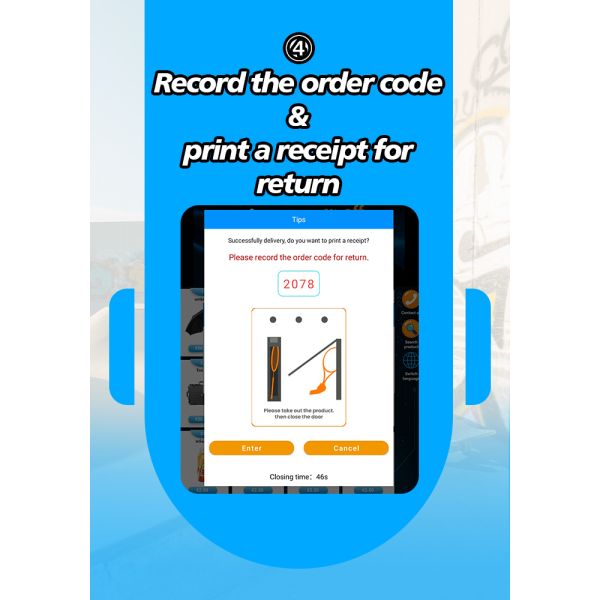 2 in 1 Locker Vending Machine Ideal for Outdoor Businesses Beach Bars Resorts and Swimming Pools Offering Rental and Record Keeping Features