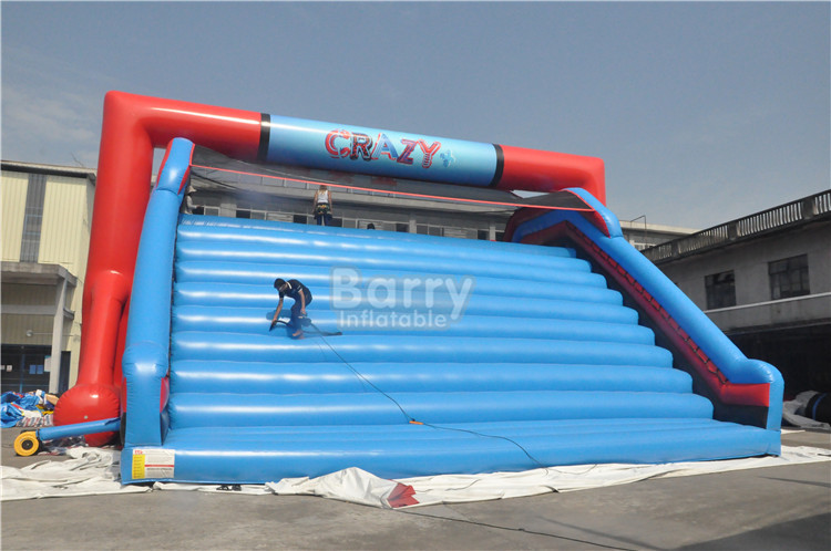 OEM Customized Lets Go Starting Line Insane Red Inflatable 5K Obstacle Course Games