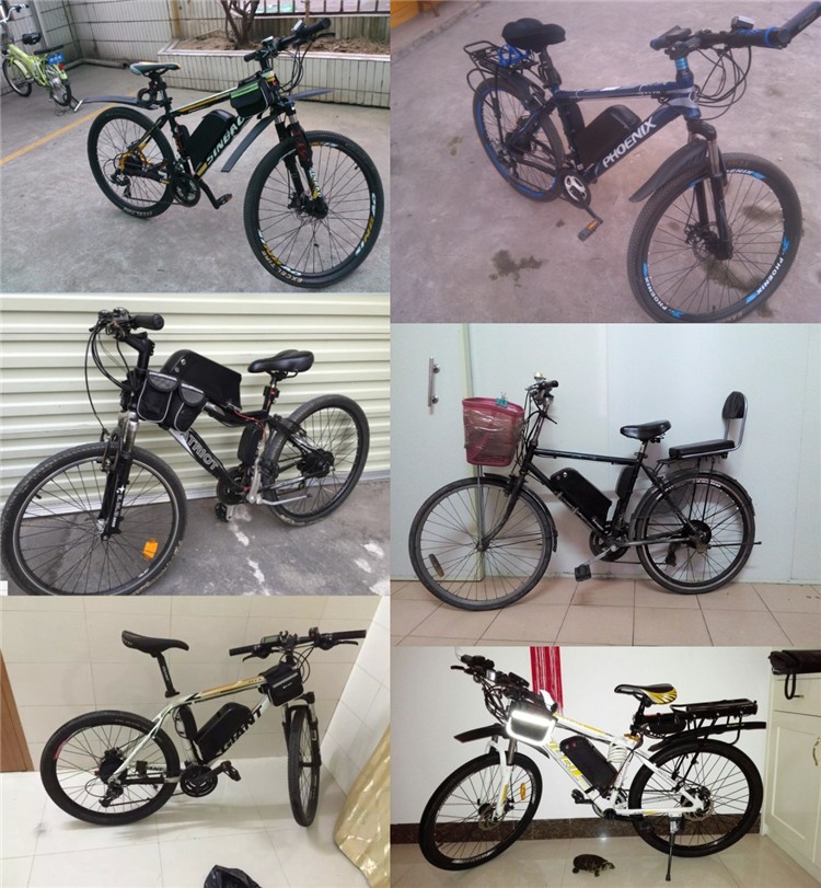 Brushless Motor Electric Bicycle Parts 48V 12AH 350W High Power Ebike Conversion Kit