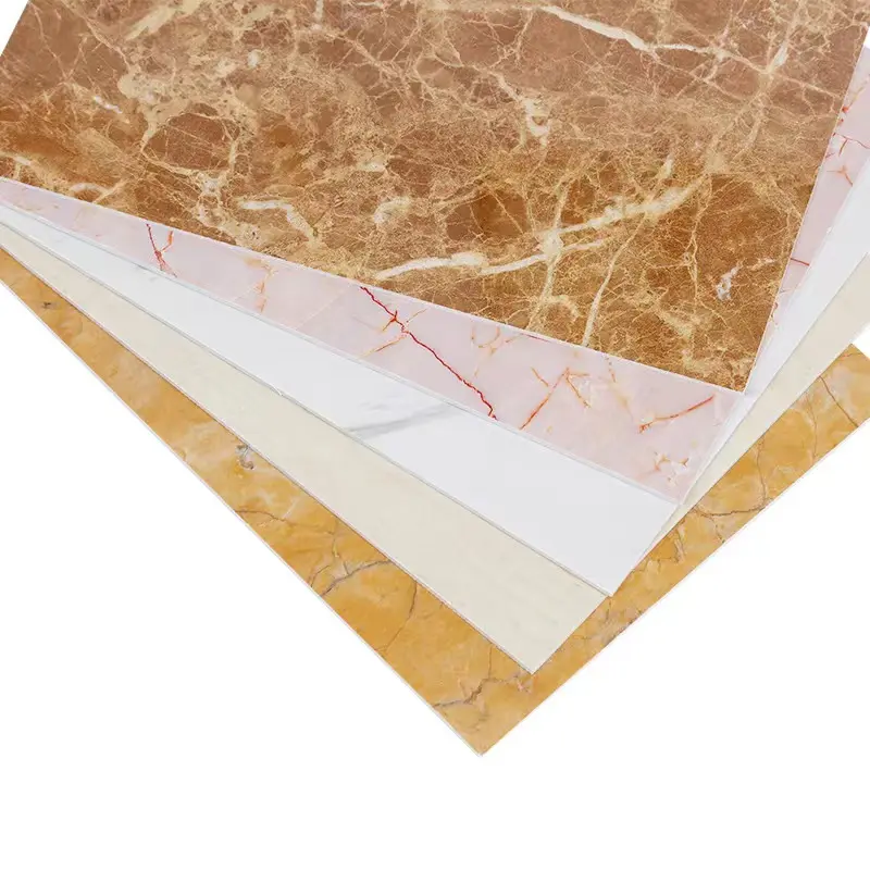Multicoloured Marble Sheet for Flooring Shower Walls and Countertops Easy Cleaning
