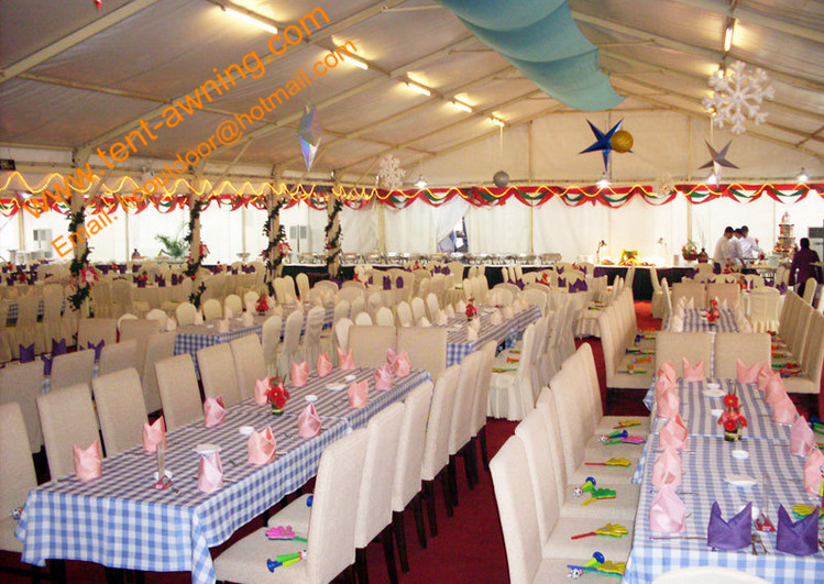 Waterproof Canopy Aluminum Large Wedding Marquee Tent Fire Retardant Event Tents