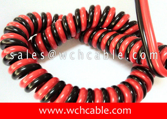 UL21253 Highly Resilence Hytrel TPEE Spiral Cord Cable 75C 30V