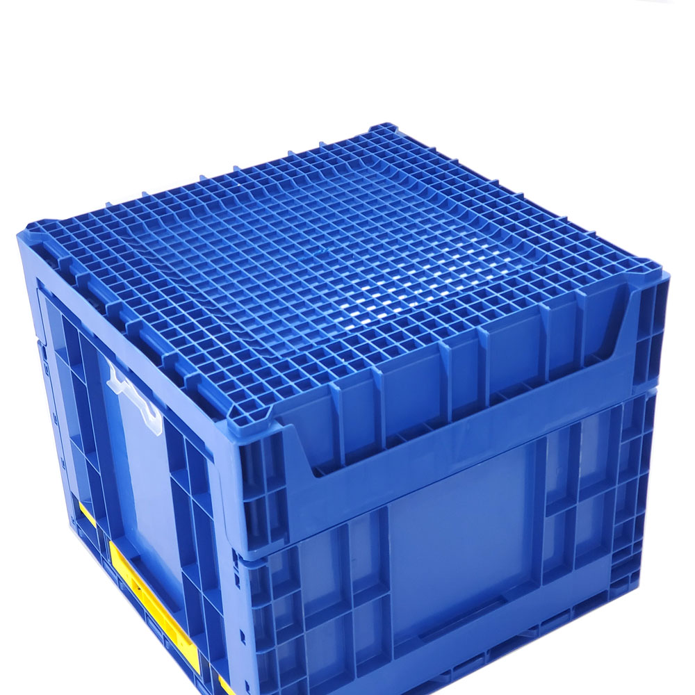 Industrial Plastic Crate For Auto Stackable Foldable Plastic Storage Bins Box