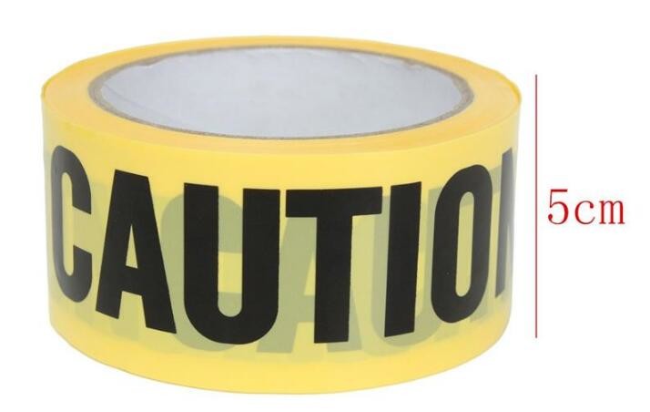 pe no adhesive fright tape halloween Caution Tape yellow warning tape,Custom Printed Halloween Party Decoration Caution