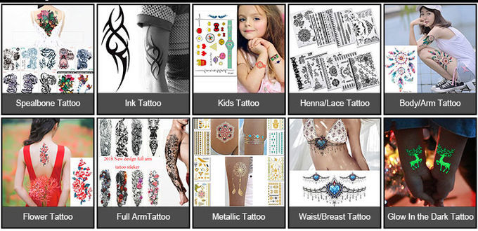 Bride temporary gold tattoo