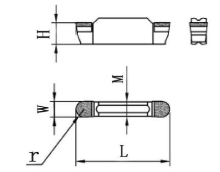 Round PCD Grooving Tools R1.5 3mm Halnn Pcd Diamond Cutting Tools
