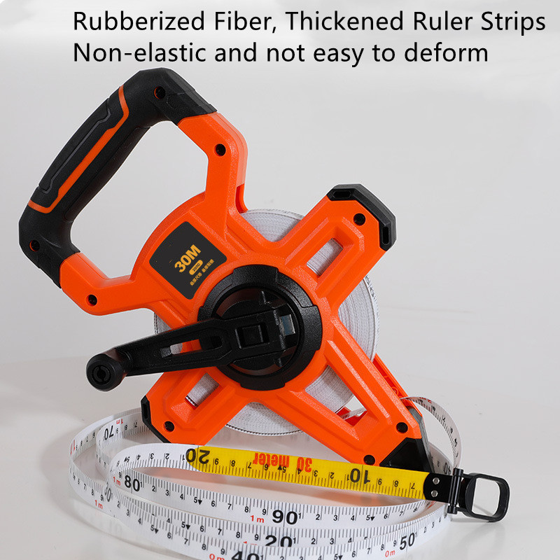 High Strength ABS Housing 50M Engineering Tape Measure With Mechanical Handle