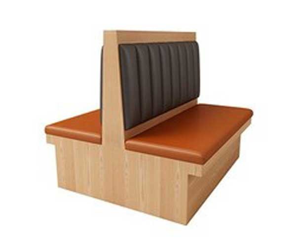Modern Restaurant Fast Food Wood Booth Seating Commercial Canteen Furniture