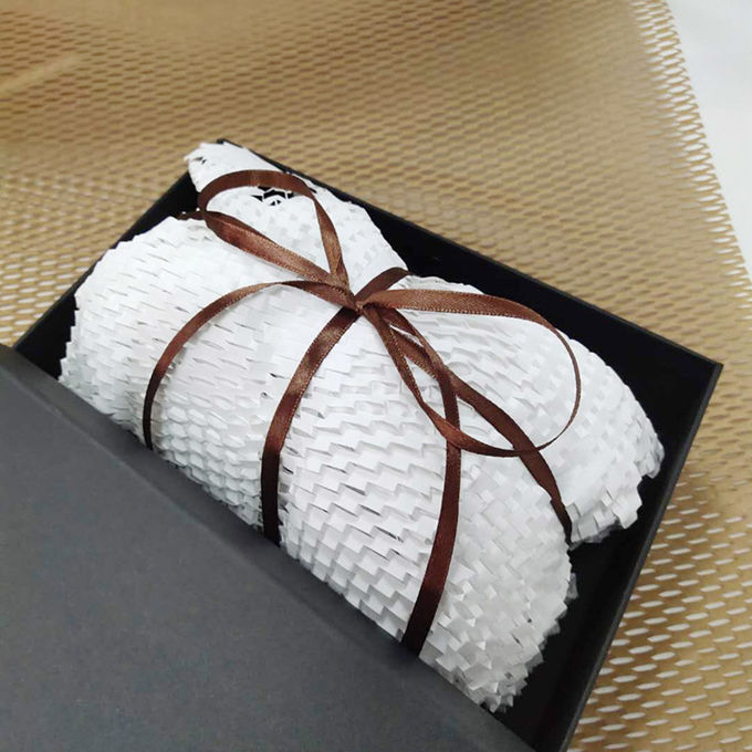 White Anti Breaking Shockproof Eco Wrapping Paper Fragile Packaging