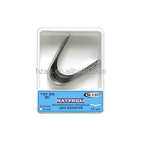 PROFESSIONAL DENTAL HOT TOR VM 1.368 Sectional Matrix Kit with MD Ring No. 1.167 Matrix Bands Set 0.05mm 30 pcs/kit TOP BM