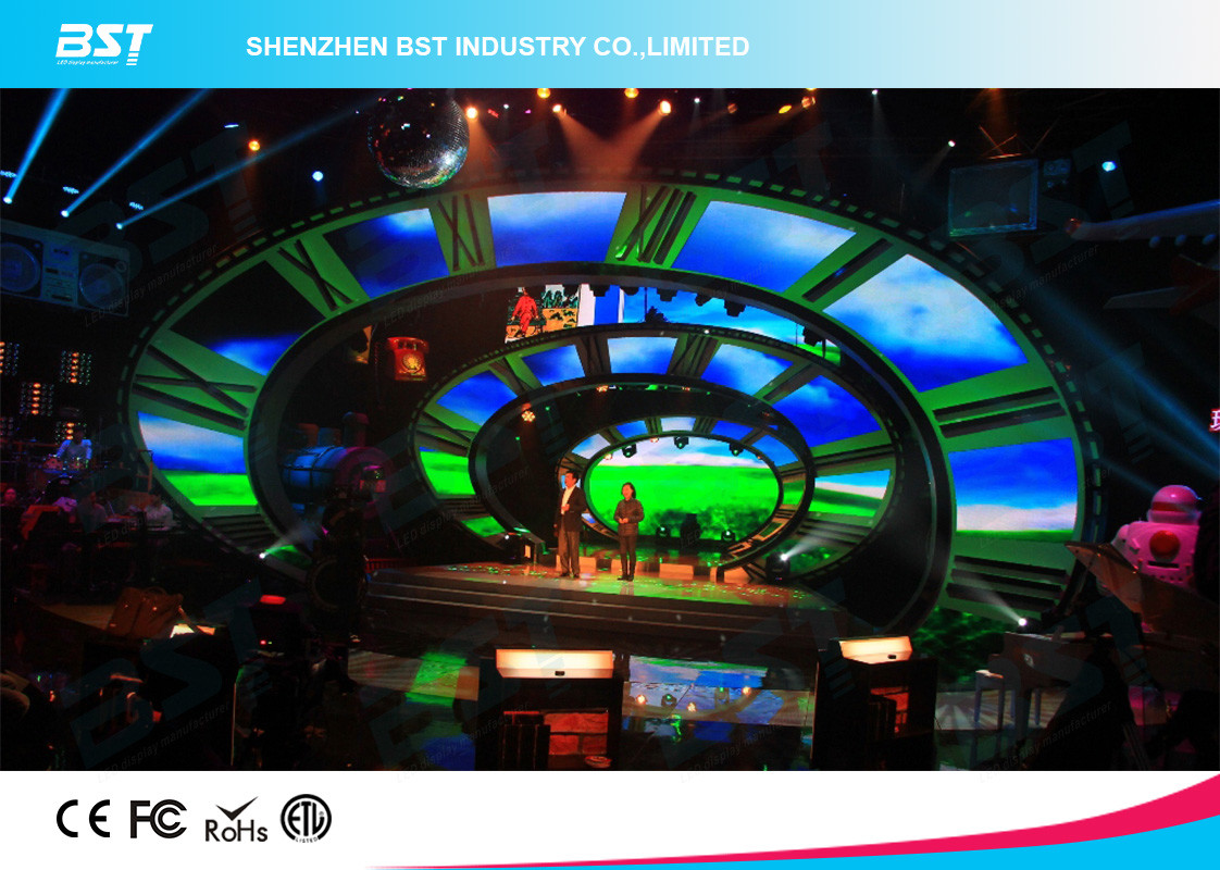 500*1000Mm full color led screen rental or fixed installation die casting aluminum