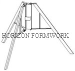 Multi Fuctional Slab Shuttering System Flex-H20 For Decking Construction