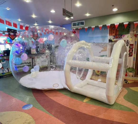 High Quality Large Popup Clear Resort Villa Dome Hotel Bubble Bounce House Inflatable Balloon Tent 3Rooms For Sale