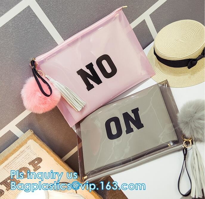 printed OEM logo slider zip lock bags, Slider Undergarment Bag With Lock, vinyl pvc A4 file bag with slider Zip lockkk