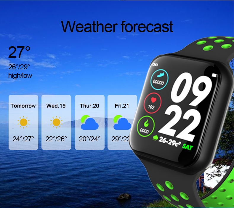 Zinc Alloy Silicone Strap Smart Watch 180mAh IOS Touch Screen Electronic Android