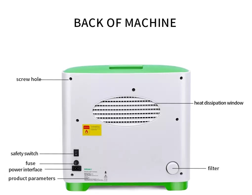 Medical Portable Home Use & Medical Remote Control 2- 9L PSA 200W Portable Oxygen Concentrator