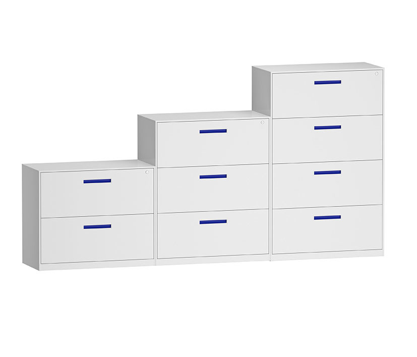 KD Structure Letter Size Vertical Metal File Cabinets 12mm Edge Lateral 2 Drawer