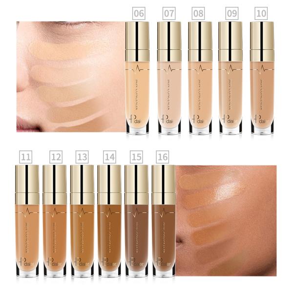 Face Contour Concealer Liquid Waterproof Full Coverage Foundation Corrector Palette Base Professional Makeup For Dark Skin