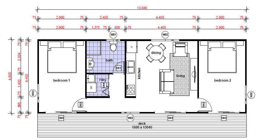 MultiFunction Prefabricated Australian Standard Granny Flats Small Modular apartments