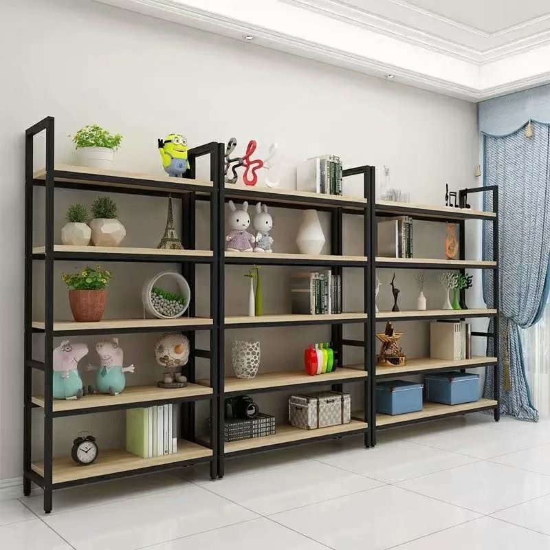 Grocery Store Metal Wood Supermarket Gondola ShelvingMetal/Wooden/Acrylic Display Shelf for Clothing/Shoes/Jewelry/Watch