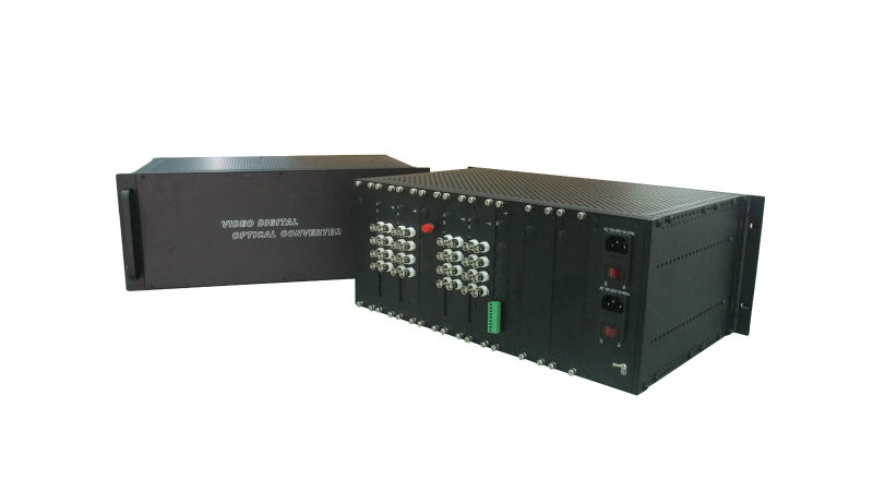 20KM 64channels FTTH Fiber Optic Media Converters SingleMode
