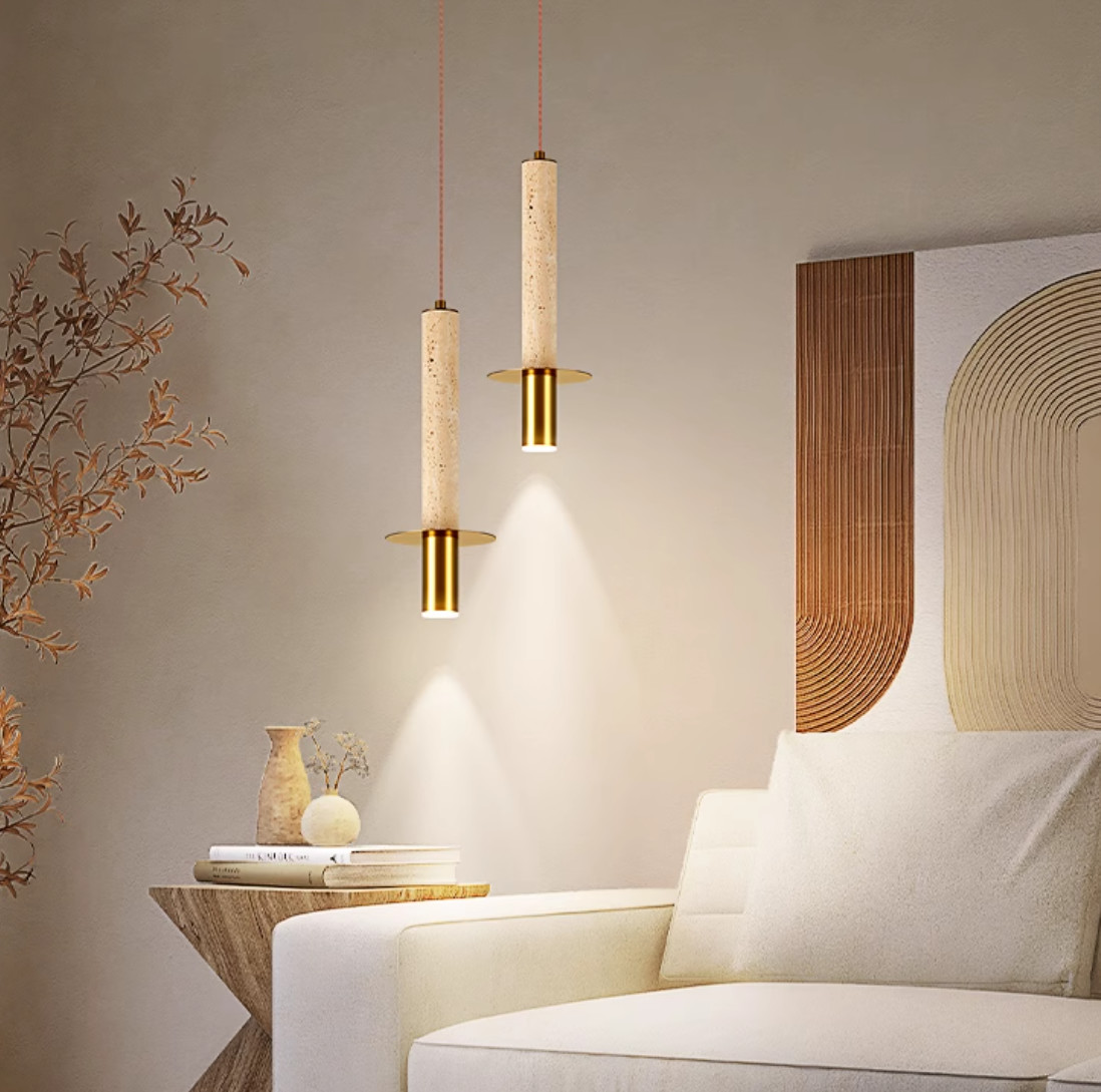 Yellow travertine wooden table lamp bedroom for home decorator interior stone table lamp