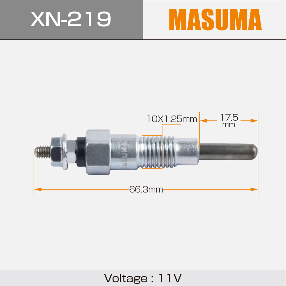 Universal Car Dashboard Glow Plugs for Nissan ATLAS D15B2 11065-10G00 by XN-219 MASUMA