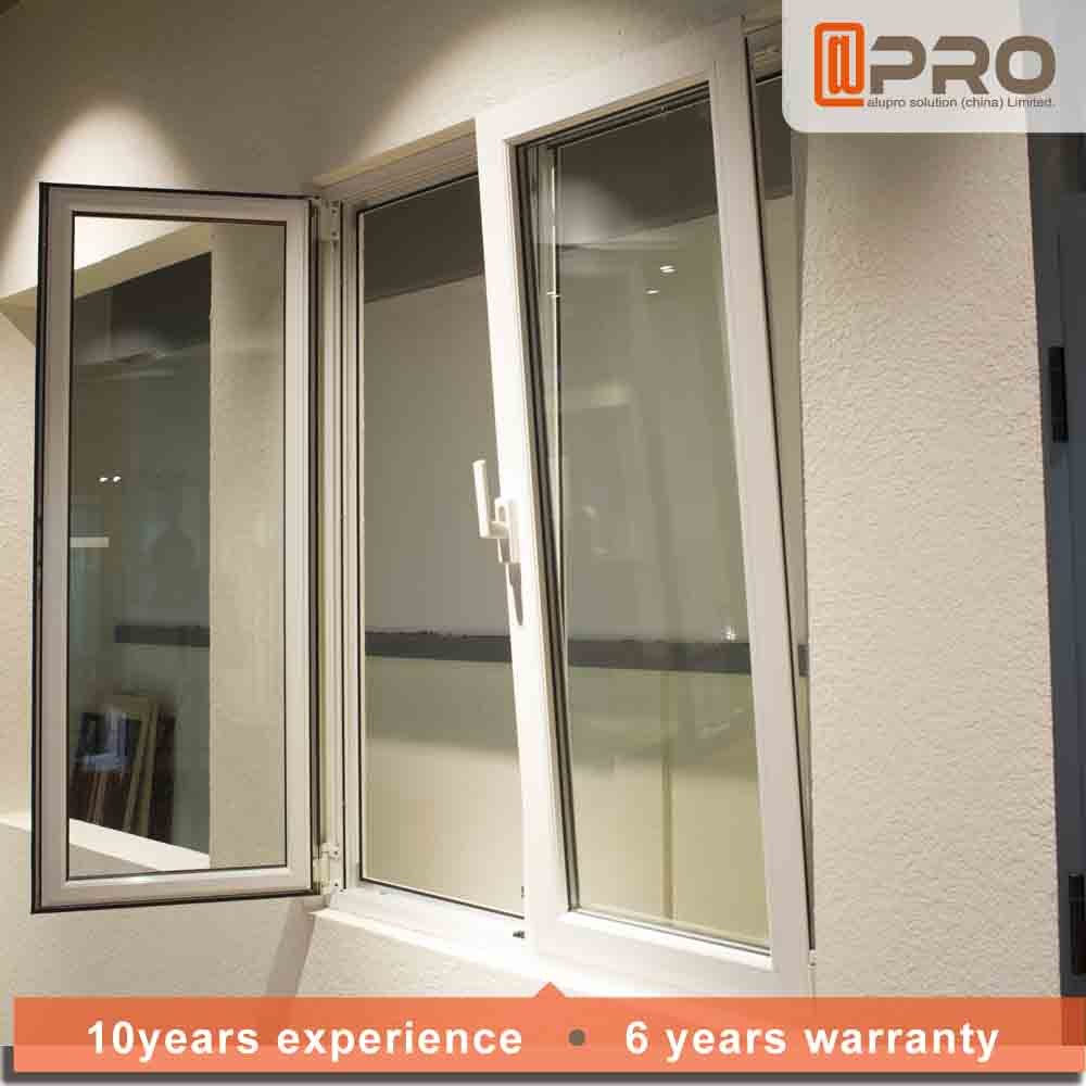 Thermal Break Glass Home Window , Double Glazed Aluminum Tilt And Turn Windows