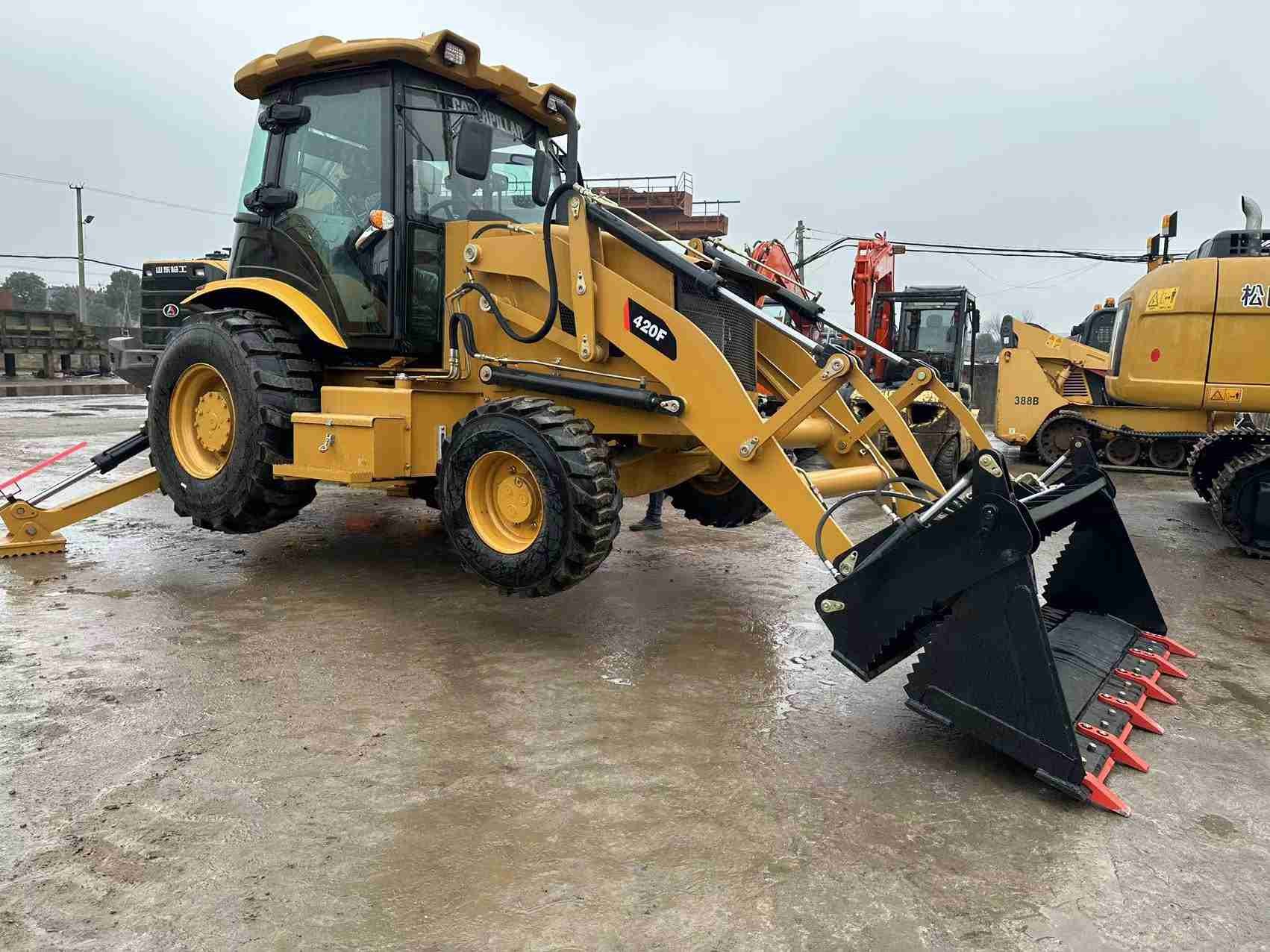 Caterpillar 420F hydraulic Used Backhoe Loader Earthmoving Equipment