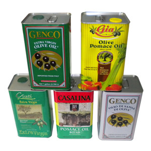 3000ml Olive Oil Tin Cans Box 0.35mm With Plastic Spout
