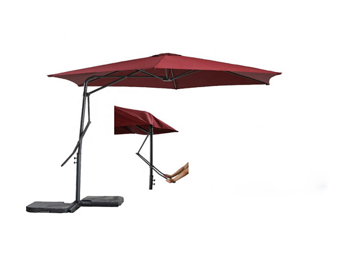 2.5M Steel Wrench Outdoor Hanging Umbrella Offset Hanging Patio Umbrella
