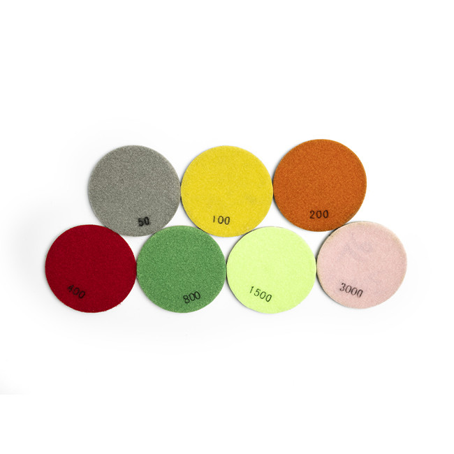 7-Steps Diamond Sanding Wet Polisher Pads Concrete Polishing Pad
