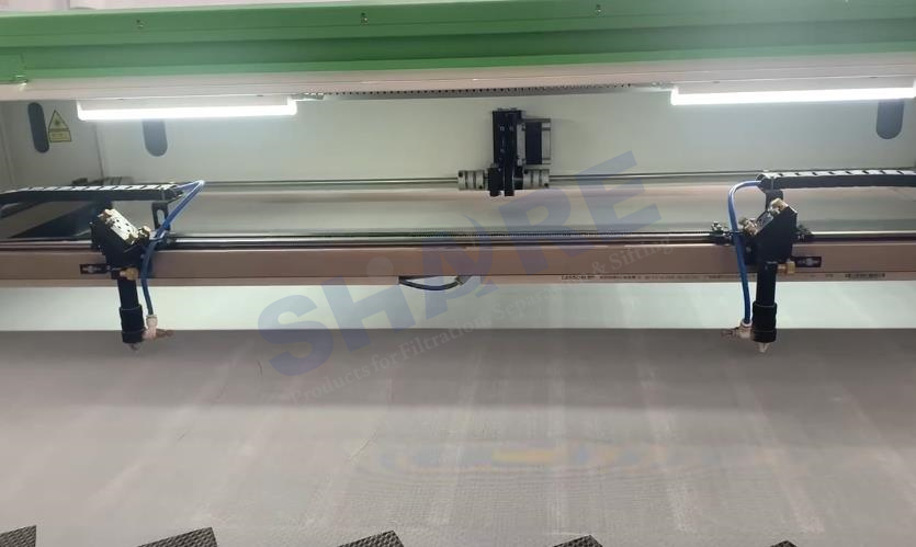 filter mesh cut to be shapes